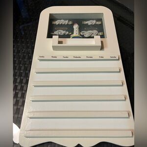 Nautical wall wood calendar EUC